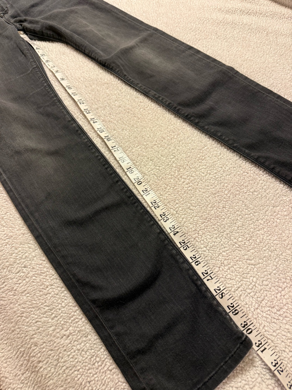 Hudson Washed Black/Grey Shine MidRise Skinny Jeans 29 - Picture 6 of 10